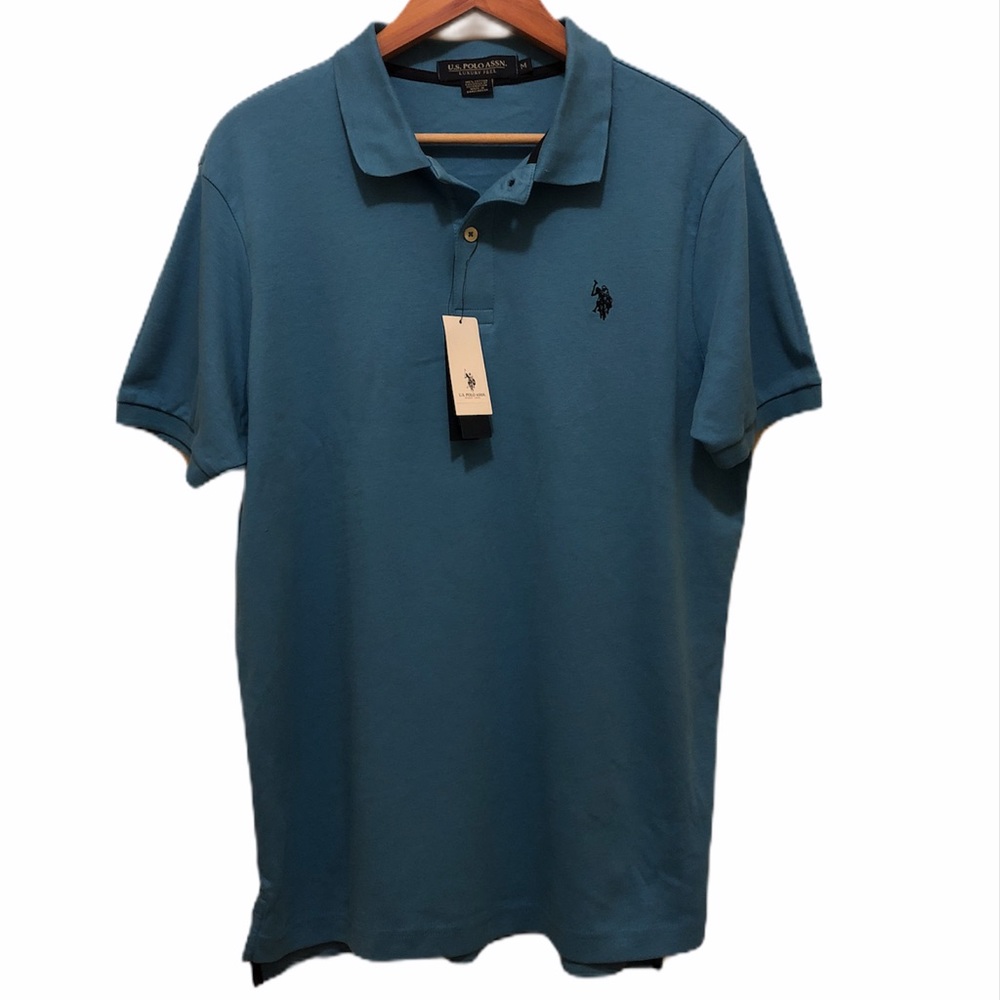 NWT U.S Polo Assassin Aqua Polo